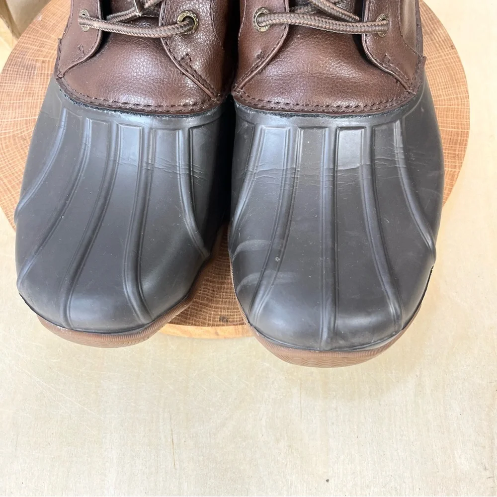 Sperry Men’s Thinsulate Duck Boots Brown Size 10 Waterproof Winter